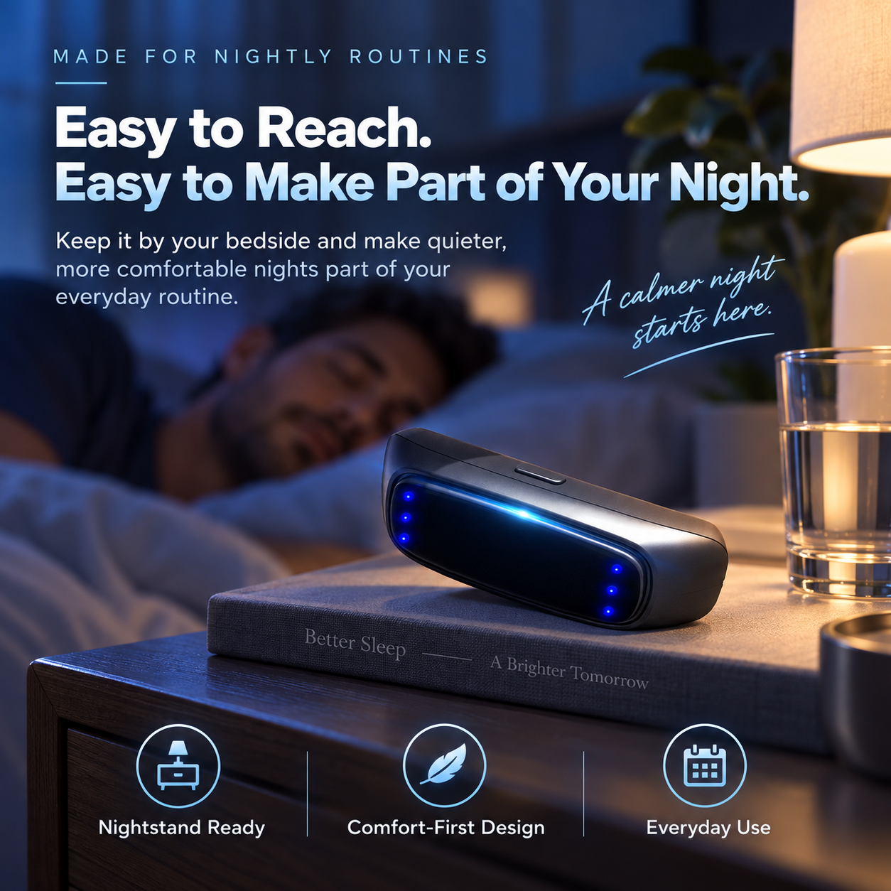 😴 SleepQuiet™ Smart Anti-Snoring Throat Device – Comfortable Nighttime Snore Relief Aid