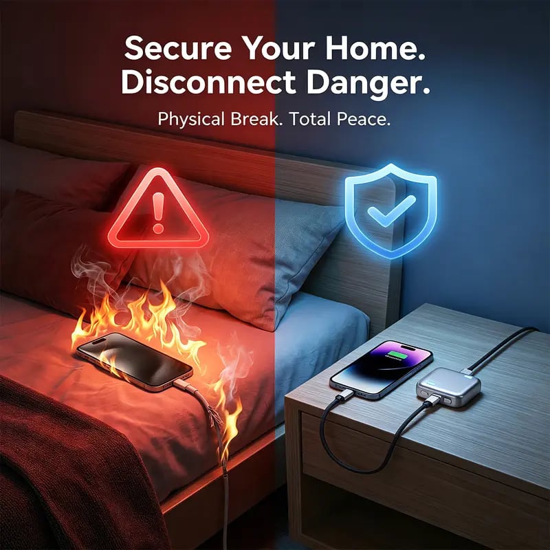 Auto-disconnect charging setup at home