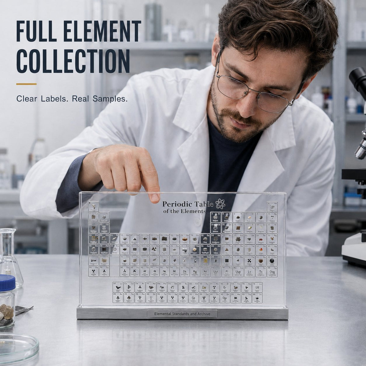 ⚛️ ElementVault™ – Real Element Science Specimen Collection