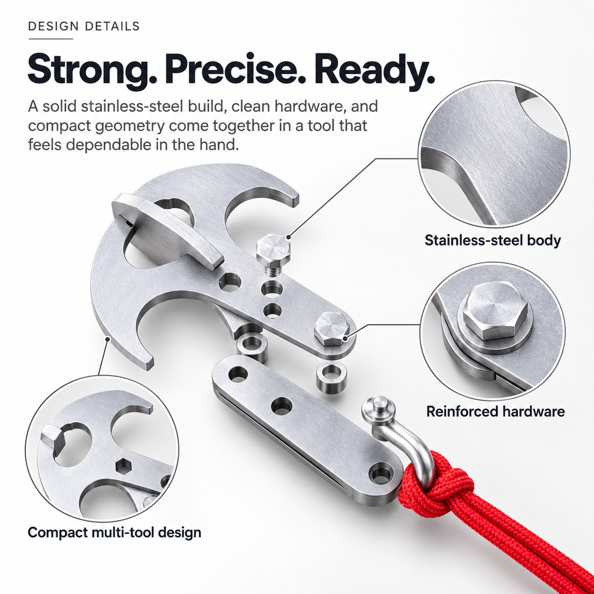 🪝 GrabPro™ 2.0 Stainless Steel Gravity Hook – Heavy-Duty Retrieval Claw Tool for Hard-to-Reach Items