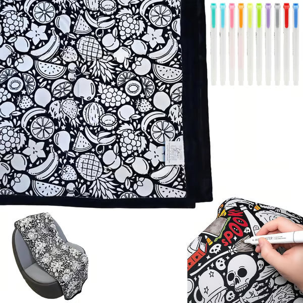 🎨DIY Coloring Blanket with Markers✨