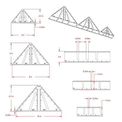 Professional Heavy Duty Metalworking Miter Square