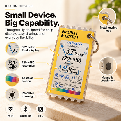 🖼️PixelShow™ Customizable E-Paper Display – Create, Customize & Stand Out