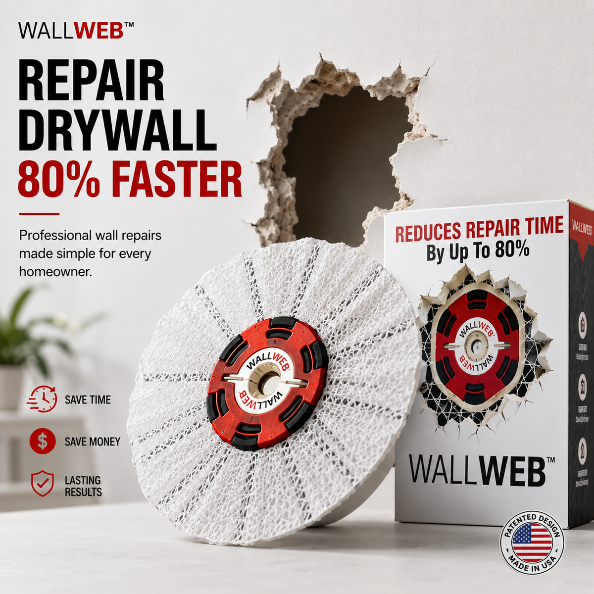 🔥 WallFix Pro™ – Instant Drywall Repair Kit
