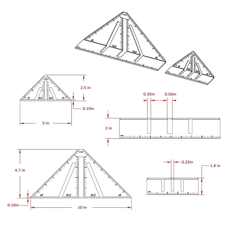 Professional Heavy Duty Metalworking Miter Square