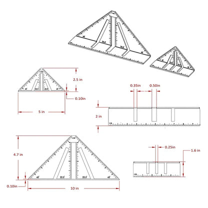Professional Heavy Duty Metalworking Miter Square