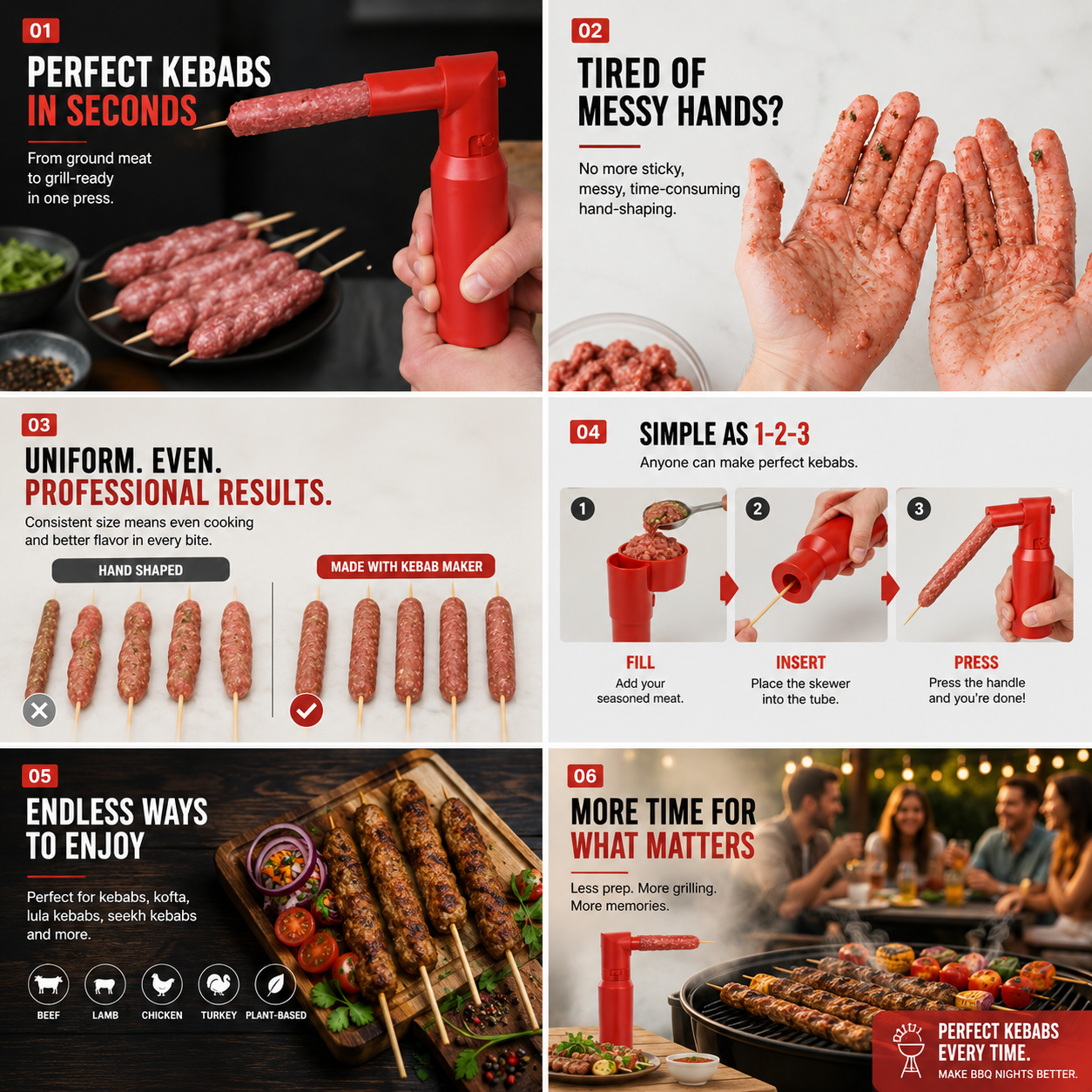 🌭 Manual Sausage Filling Machine 🍖 | Reusable Meat Stuffing Machine 🥩 | Dishwasher-Safe Sausage Stuffer for Home & Kitchen 🛠️