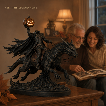 Headless Horseman dragon gothic Halloween collectible final view