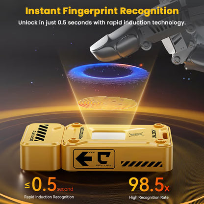 FU80 USB-C & USB-A Pen Drive, Flash Drive, 560MB/s, Fingerprint Encryption, Metal Casing, Solid State, Plug & Play, Secure Storage