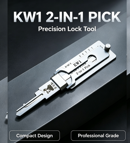 🔓 Lishi KW1 2-in-1 Lock Pick & Decoder Tool 🔑 | Professional Locksmith Fast Opener 🛠️ | Civil Door Lock Tool