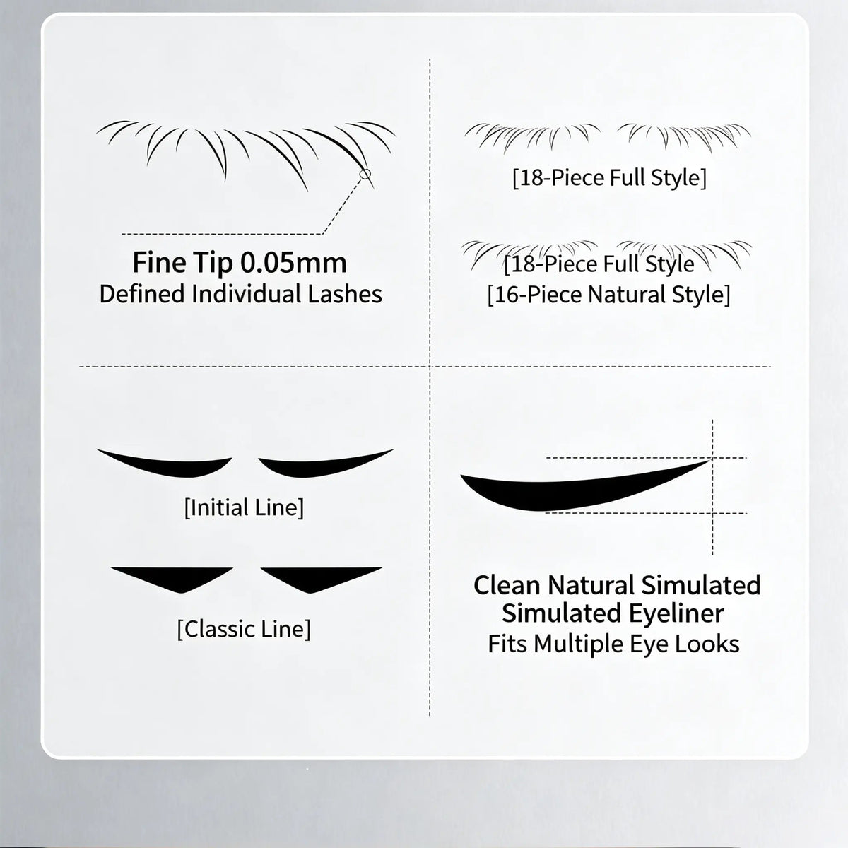 🥳2026 HOT SALE🥳💋50K+ SOLD!🔥 50% OFF! 3-in-1 Kit: Eyeliner and Lower Lash Stamp
