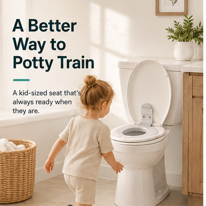 👶 LittleStep™ Smart Potty Training Seat – Fold-Down Toddler Toilet Trainer with Easy-Clean Design