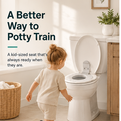 👶 LittleStep™ Smart Potty Training Seat – Fold-Down Toddler Toilet Trainer with Easy-Clean Design