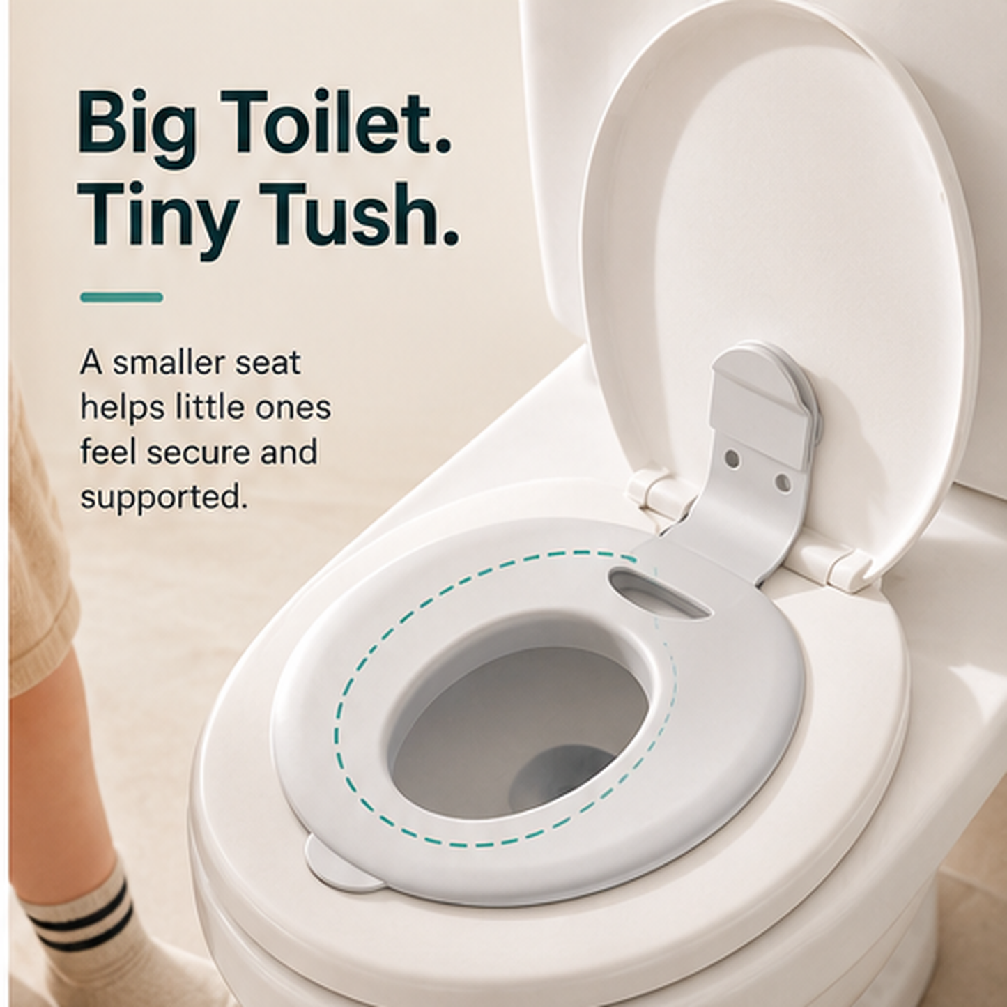 👶 LittleStep™ Smart Potty Training Seat – Fold-Down Toddler Toilet Trainer with Easy-Clean Design