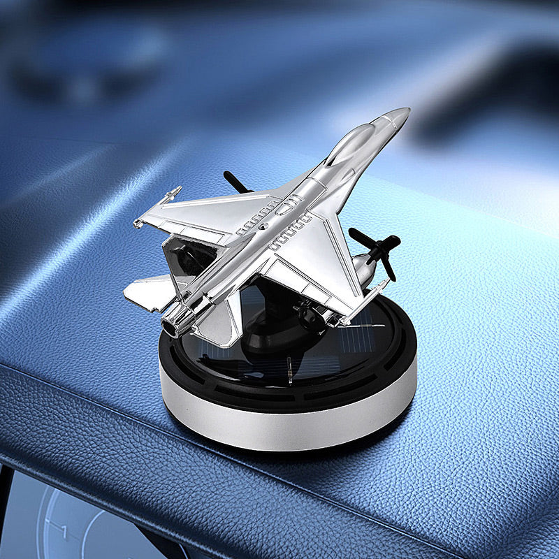 Solar Rotating Airplane Car Air Freshener & Diffuser Ornament